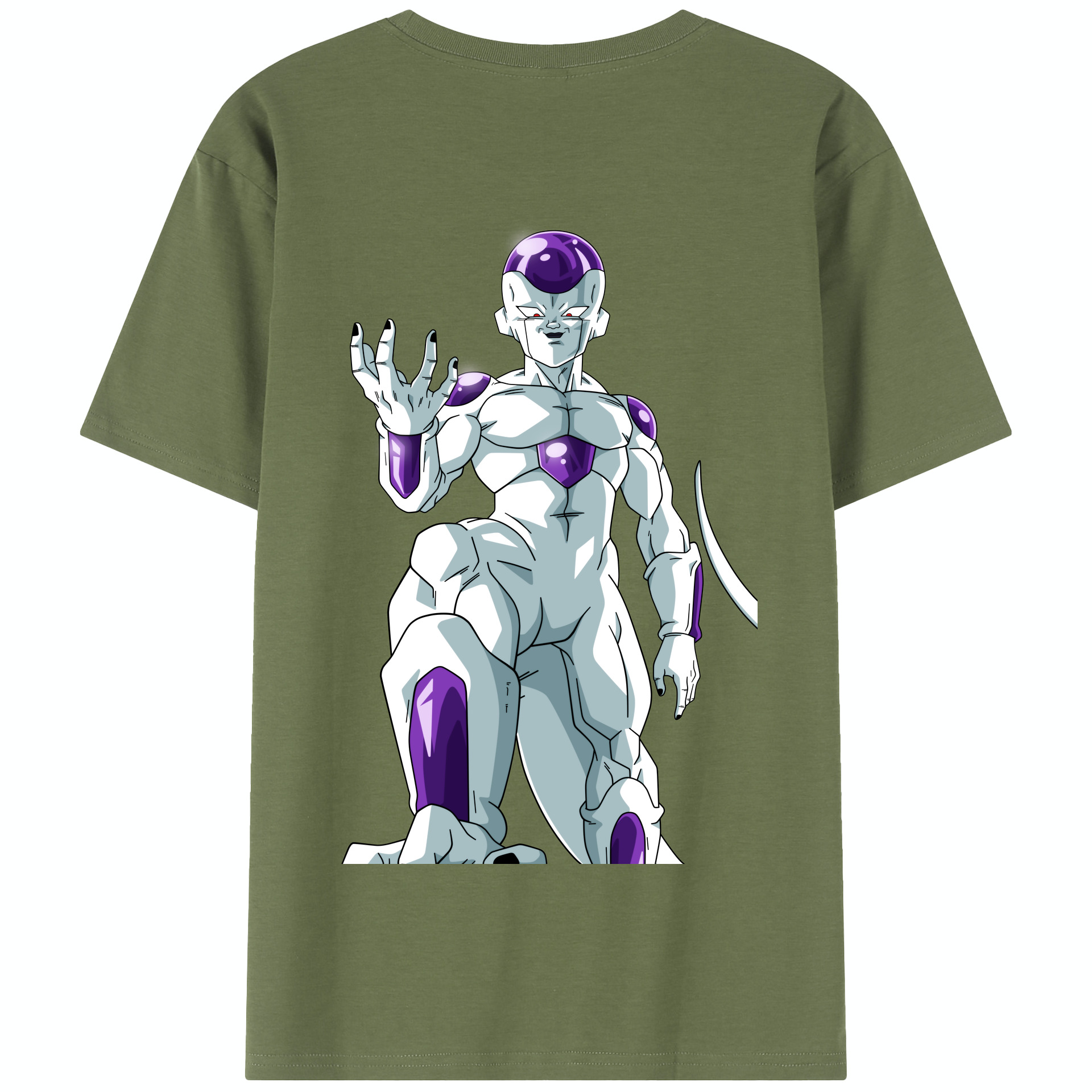 （画像用） ドラゴンボール フリーザ DRAGON BALL Frieza 綿100％半袖Tシャツ（背面プリント）